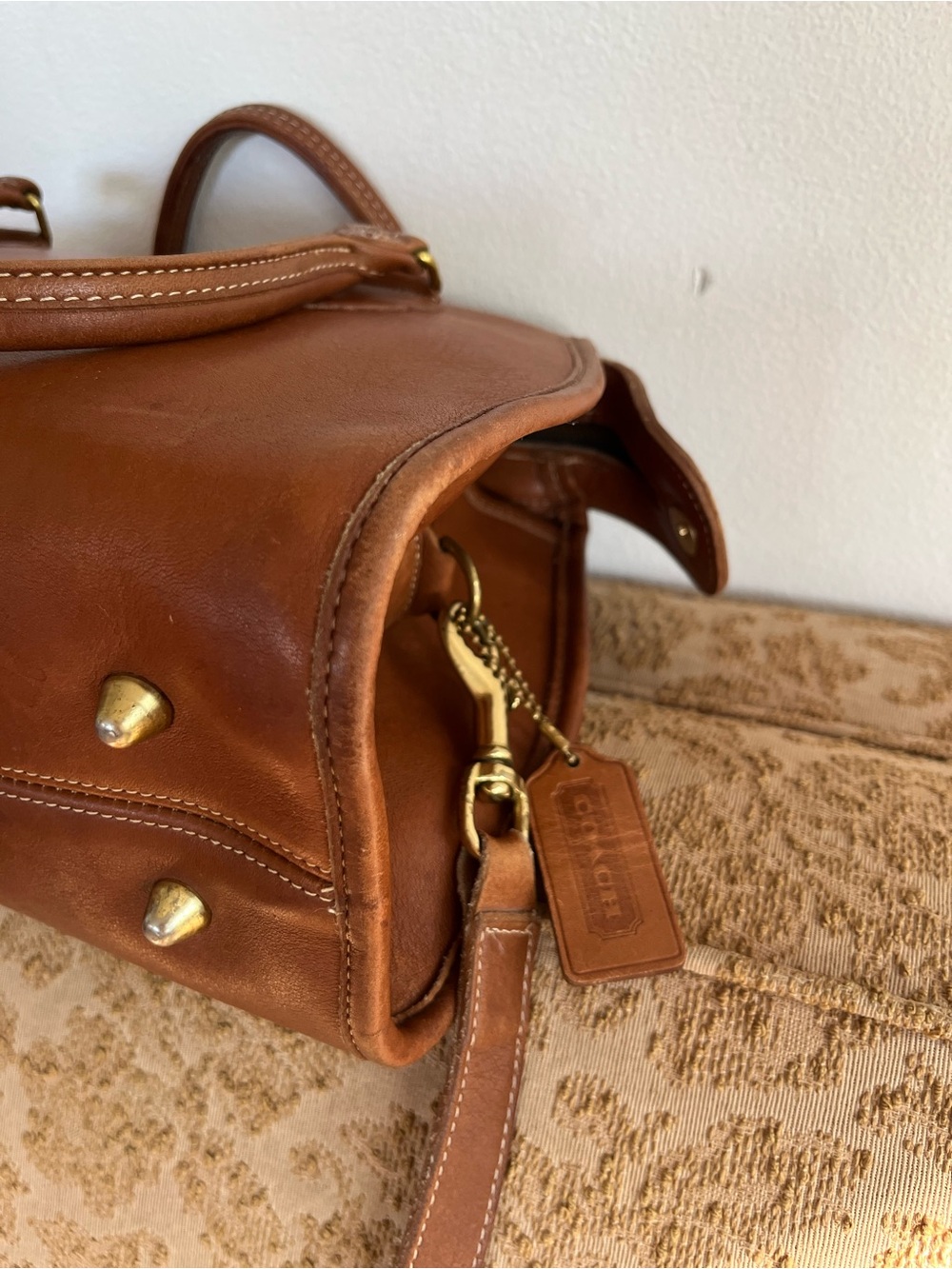 Vintage COACH Broadway Satchel 9891 British Tan Leather - Picture 6 of 10
